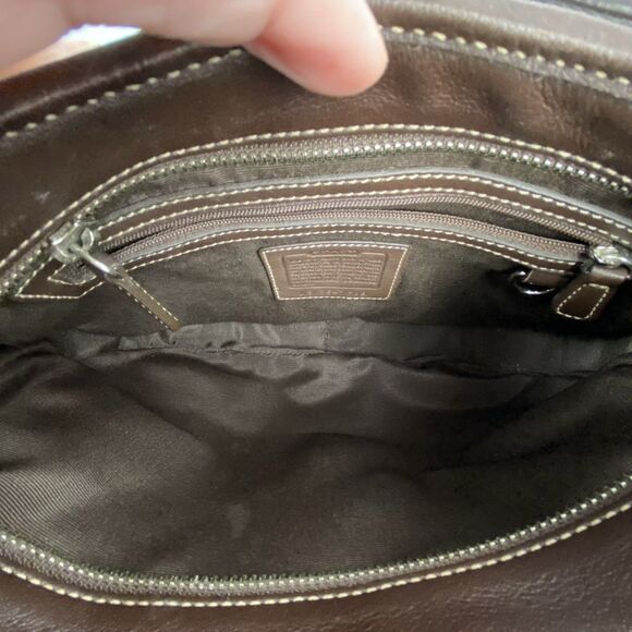 COACH Vintage Y2K Suede Leather Hampton Luxury Designer Hobo Shoulder Bag 7589 - Picture 13 of 15